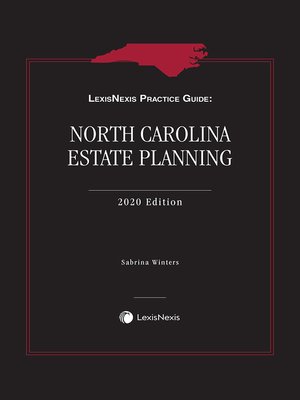 cover image of LexisNexis Practice Guide: North Carolina Estate Planning